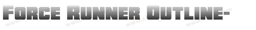 Force Runner Outline字体转换